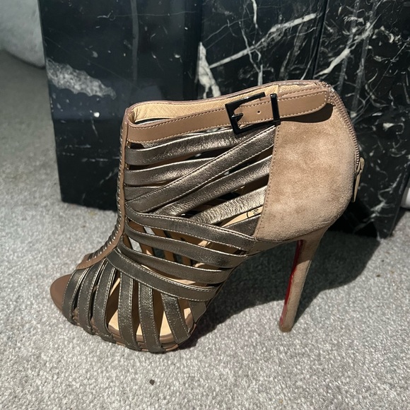 Authentic Christian Louboutin Gold Heels - Picture 3 of 5